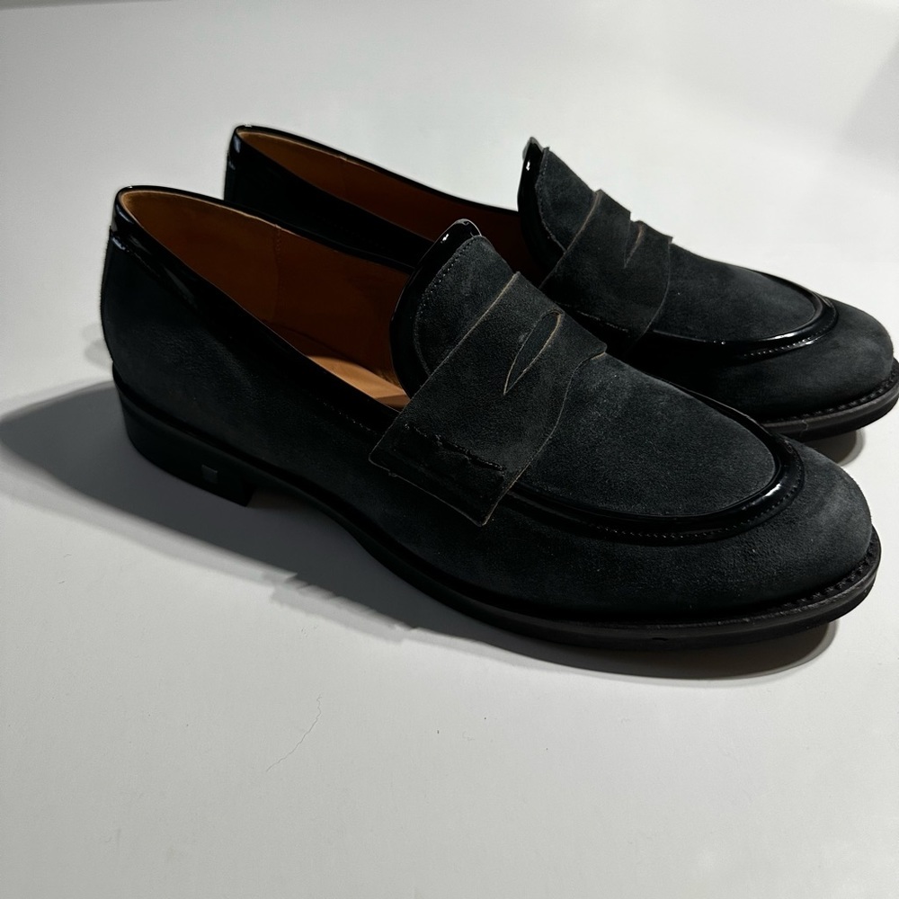Embassy London Loafers Suede Shoes Designer Size 10 (41)